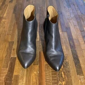 Maison Martin Margiela Gunmetal Pointed Boots Leather, Size 39